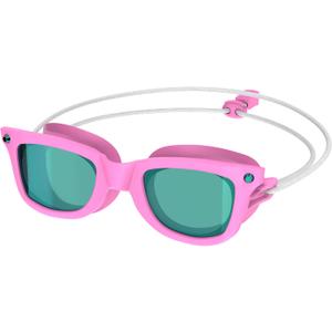 Speedo Unisex-Child Swim Goggles Sunny G Ages 6-14 Junior (One Size, Seasider Flamingo Pink/Jade/Emerald)