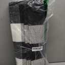 SEEKSEE Cotton Buffalo Plaid Rug 3'x5' Black and White Checked Rug Washable Doormats Indoor Outdoor Rugs for Layered Front Door Mats, Porch, Kitchen, Farmhouse, Entryway