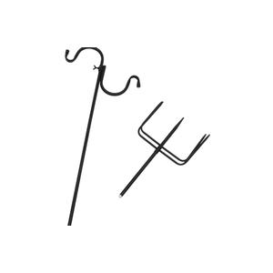 Toddmomy Heavy Duty Shepherd Hook for Outdoor Use Reusable Hook for Hanging Bird Feeders Solar Lanterns and Plant Decor Detachable Design Elegant Art