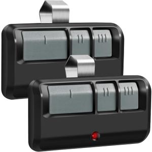 2 Replacement for Liftmaster Chamberlain Sears Craftsman 893MAX Garage Door Opener Remote 2 Pack (Grey)