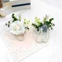 White Rose Wrist Corsage, Pack of 2 PCS Wedding Bridal Wrist Flower Corsage Hand Flower Artificial Silk Rose Decor for Prom Party Wedding