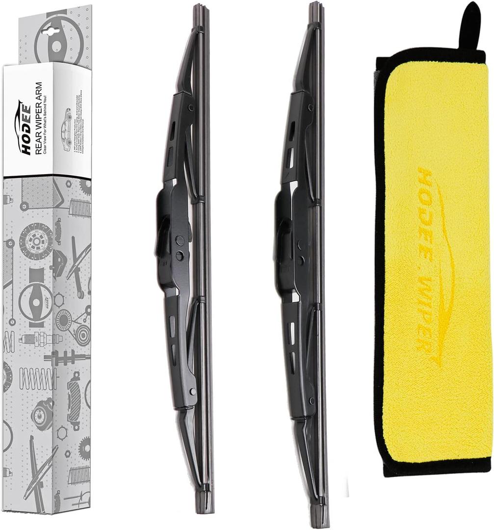 (Set of 2) HODEE Replacement For Chevrolet Chevy Trax 2013-2020 GMC Acadia 2017-2021 Jeep compass 2007-2016, Rear Wiper Blade Kit Set,Rear Wiper Accessories Parts, Back Windshield Window Wiper Blade