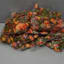 KHOYIME 9 Pack 72 FT Artificial Flower Garland, Fake Orange Roses Vines Silk Flowers Faux Plastic Outdoor Hanging Floral Ivy Garland Decoration for Indoor Table Home Wall Room Decor