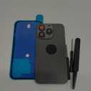 15 Pro Back Glass Replacement for iPhone 15 Pro Rear Back Cover Glass Waterproof and Camera Lens+Professional Repair Tool Kit (Black Titanium)