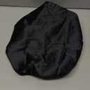 YANIBEST Adjustable Satin Bonnet Double Layer Hair Bonnet for Sleeping Bonnets for Women Hats Curly Natural Hair, Black (One Size)