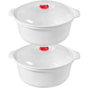 2 PCS Microwave Bowls with Lids Ramen Cooker Soup Bowls with Handls Microwavable Bowl Dishes Noodle Cooker Microwave Cookware for Office, College Dorm