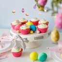 2 x 100 Pcs Easter Cocktail Picks, 4.7 Inch Rabbit Bunny Toothpicks for Appetizers, Natural Bamboo Cocktail Picks for Cake Dessert Food Fruit Easter Party Decoration