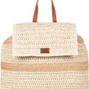 Roxy Spotless Sunnies Backpack | Straw | Beach | Vacation | Travel | Eco-Friendly | Lightweight | Natural