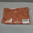 Women's T-Shirts V-Neck Boho Flowers Wildflowers Graphic Tees Shirts Cute Casual Summer Tops Short Sleeve T Shirt (Brown)