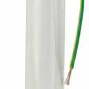 Ceiling Fan Extension Rod,Ceiling Fan Downrod with Ball Head,Downrod Extension for Fan, Outside Diameter, Boom Suitable for a Wide Range of (white, 6 Inch)