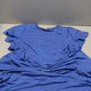 Marvmys Women Short Sleeve Nightgown Cotton Long Nightshirts with Pocket,S