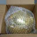 DJBoomy 8 Inch Hanging Mirror Disco Ball: Gold Disco Balls Decorations Mirror Ball with Hanging Ring for Party Decor Home Events DJ Parties