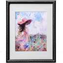 11x14 Black Picture Frame, Gold-Toned Rope Edging, Solid Wood with Real Glass, Display 11x14 Photos Matted to 8x10, Vertical and Horizontal Desk Tabletop or Wall Hanging