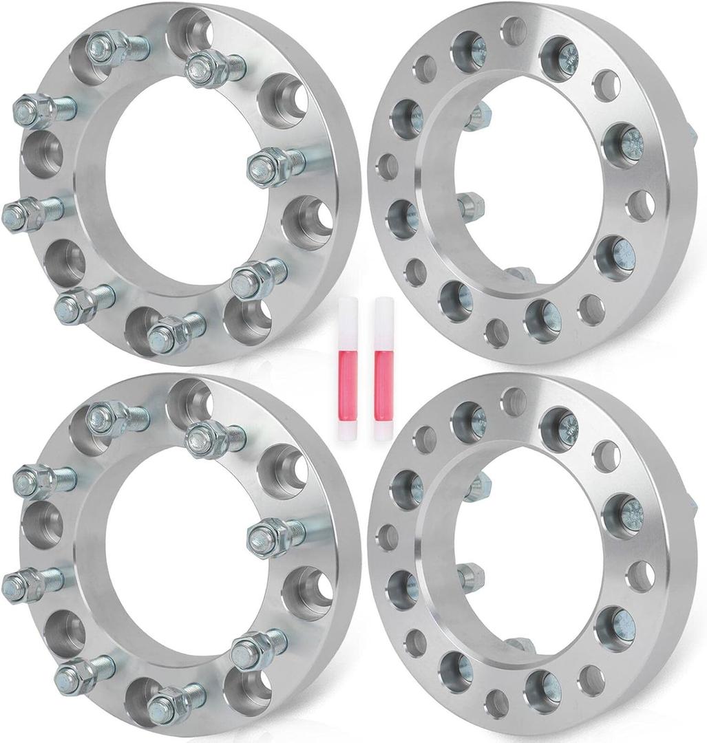 ECCPP 4PCS 8x180 to 8x6.5 Wheel Adapters 1.5" 8 Lug for Sierra 2500 HD for Chevrolet Silverado 2500 HD 3500 HD 2011-2023(Only 8x6.5 Wheels)