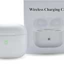 Replacement for Airpods 3rd Earbuds Charging Case, Compatible only with Airpods 3 Wireless Charging Case,with Bluetooth Pairing Sync Button,Hard Shell,White