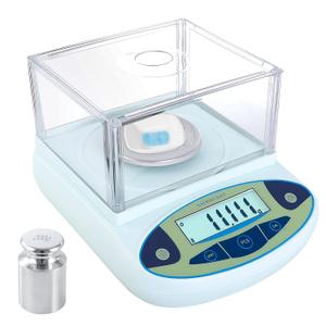 FOUR E'S SCIENTIFIC Lab Scale 300g x 0.001g Accuracy - High Precision Laboratory Analytical Balance with Windshield Digital Scientific Scale Jewelry/Kitchen Scale
