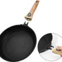 9.5 Inch Non Stick Skillet With Removable Handle, Frying Pan Non Stick Detachable Handle, Oven and Dishwasher Safe Omelette Pan, Egg Frying Pans Cooking Pan For All Cooktops (Granite, Round)