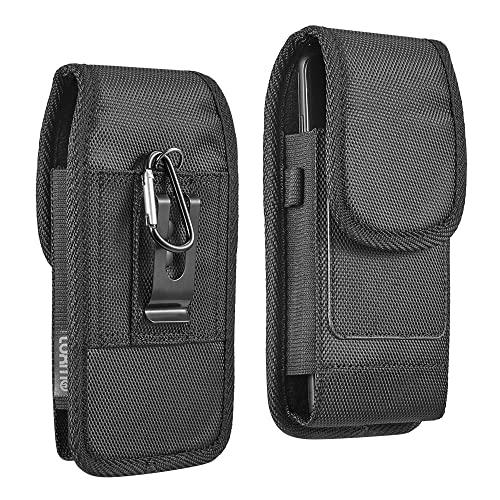 Cell Phone Holster for iPhone 16,16 Pro,16e,15,15 Pro,14,14 Pro 13,13 Pro 12,12 Pro,11 Galaxy S25 S24 S23 S22 Case with Belt Clip Phone Belt Holder Carrying Pouch Cover (Fits Otterbox Case on Case on)