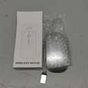 Wireless Mouse for Laptop, Bluetooth Mouse for MacBook Pro/Air/Mac/iPad/Chromebook/Computer -Rechargeale Dual Mode(USB 2.4Ghz + Bluetooth 5.2) Silent Cordless Mice with USB C Adapter,Silver