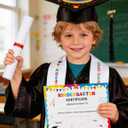Kindergarten Graduation Cap and Gown - Kids Cap and Gown with Stole and Certificate for 2026 Preschool Graduation (Black)