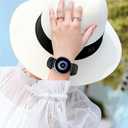 Scrunchie Watch Band 20mm for Women Compatible with Samsung Galaxy Watch Active 2 44mm 40mm/Active 40mm/Galaxy Watch 3 41mm/Galaxy Watch 42mm/Galaxy Watch 4 44mm 40mm/Galaxy watch 5 44mm 40mm/Pro 45mm
