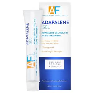 Acne Free Adapalene Gel 0.1%, Once-Daily Topical Retinoid Acne Treatment, Dermatologist Developed, Unclogs Pores and Clears Acne, Prevents and Improve Whiteheads and Blackheads, 0.5 Ounce