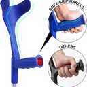 PEPE Mobility Forearm Crutches for Adults Open Cuff, 2 unités