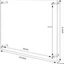 8x10 Clear Acrylic Wall Mount Floating Frameless Picture Frame,Clear Acrylic Photo Frame for Wall, Frameless Picture Frame Panel For Degree Certificat, artwork and family portraits