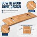 Transfer Board, 29.5 in Wooden Slide Board for Transferring, Patient Transfer Board for Wheelchair, Bed, Chair, Sofa & Commode, 2 Cutout Handles, 440 lb Capacity