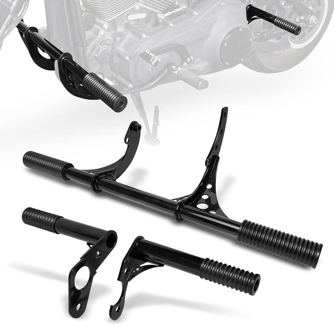 Front & Rear Highway Engine Guard Crash Bar Fit for Harley Low Rider S (2018-2024) & Low Rider (2018-2024) & Softail Street Bob (2018-2024)