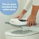 Nuby On-the-Go Portable Potty Seat - Collapsible Travel Toilet Seat for Boys and Girls 18+ Months - Includes Storage Bag and Disposable Liners - Toddler Potty Training Toilet
