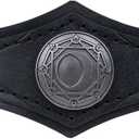 HiiFeuer Medieval Alchemy Faux Leather Headpiece, Retro Fantasy Adjustable Headband Cosplay Costume Accessories for Ren Faire