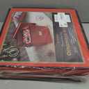 2 x Zober Christmas Ornament Storage Box - Stores 64 Ornaments - Non-Woven, Tear- Proof Christmas Ornament Storage Containers - 3 Inch Cube Compartments - Red