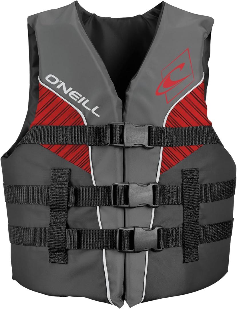O'Neill Youth SuperLite USCG Life Vest (Smoke/Graphite/Red:White)