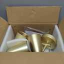 Aisilan LED 3-Light Track Lighting Fixtures Ceiling, Brushed Gold GU10 Track Light Bar with Rotating Heads, 3000K 21W Warm White, Modern Indoor Spotlight for Kitchen Living Room Artwork