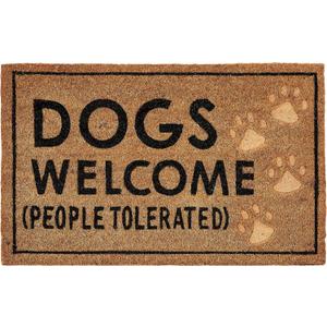 Mud Pie Dogs Welcome Door Mat Coir Doormat
