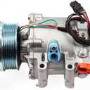 CO 4918AC AC Compressor for Honda Civic 1.8L 2006-2011 2010 2009 2008 2007, with Clutch Aluminum AC Compressor Low Fuel Consumption Replacement 38810RNAA02 38810RRBA01 1102577