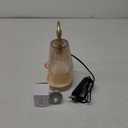 Candle Warmer Lamp with Timer: Electric Candles Wax Warmers Glass Lamps for Jar Candles Burner Adjustable Height and Dimmable Light Modern No Flame Scented Candle Warming Lantern, Amber