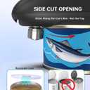 CIRCLE JOY Electric Can Opener, One-Touch Automatic Can Opening with Smooth Edges, Food Safety Handheld Battery-Operated Can Opener for Kitchen and Seniors, Black