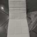 VECELO High Back Nursery Rocking Chair with Foot Rest, Teddy Upholstered Reclining Glider Rocker, Comfy Armchair Padded Seat Removable Side Pockets for Living Room, Bedroom, Balcony, White