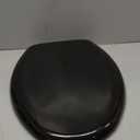 Bemis Classic Colors Slow Close Toilet Seat, Easy Clean Hinges and Durable Plastic Seat, Made in USA, Elongated, Black