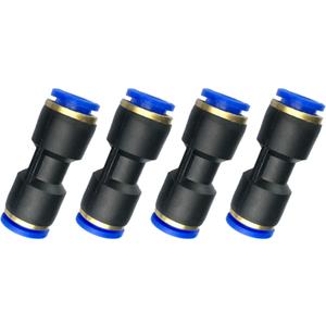 Fuel Line Connector for 5/16" OD Nylon Tubing Hose Union Quick Connect, Fit for 8mm OD Nylon Tube/Gas Line Pack of 4