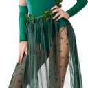 Spooktacular Creations 9 Pcs Green Ivy Costume, Womens Halloween Costumes 2025 with Wig for Cosplay Parties Comic Con (Green, L)