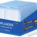 400Pcs Top Loaders for Cards (200Pcs Hard Plastic Card Holders & 200Pcs Penny Card Sleeves) 3" x 4" Toploaders, Card Protector Sleeves for Baseball Football Sports Cards, Trading Cards Blue