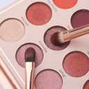 Eye Makeup Brush Set, 6 Pcs Professional Blending Eyeshadow Makeup Brushes for Concealer Eyebrows Eyeliner, Soft Hairs & Wood Handle (Baby Pink 6pcs)