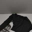 American Trends Women's Fringe Trim One Shoulder Long Sleeve Body Suits Concert Outfits Long Sleeve Bodysuit Tank Top (Medium, 01 Shoulder Black)