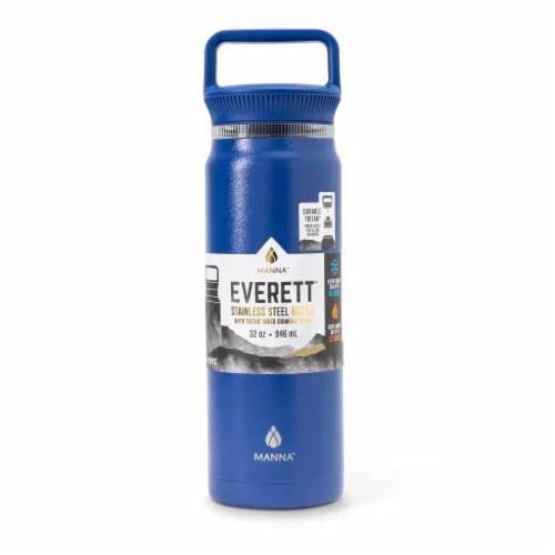 Manna Everett Stainless Steel Water Bottle - 32Oz - Sapphire Powder Coat