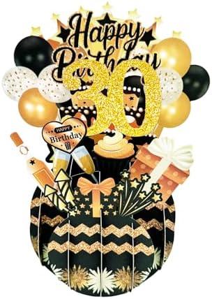 Amorista Funny 3D Pop Up 30th Birthday Card for Him Her, Unique 30 Bday Decorations for Women Men, Happy Birthday Gift for 30 Years Old Husband Wife, 4 Pack