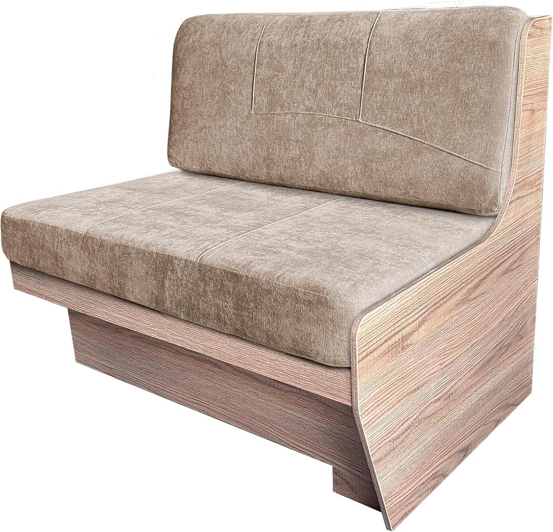 RV Dinette Cushions,Replacement Camper Cushion, RV Seat 36''Camel | RV Replacement Cushions With High Density Foam,Dinette Seat for Camper Trailer Come with 1 Backrest & 1 Bench