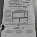 Yardistry 12' Meridian Bar Counter Attachment for 12' Pavilions, Gazebos, and Pergolas